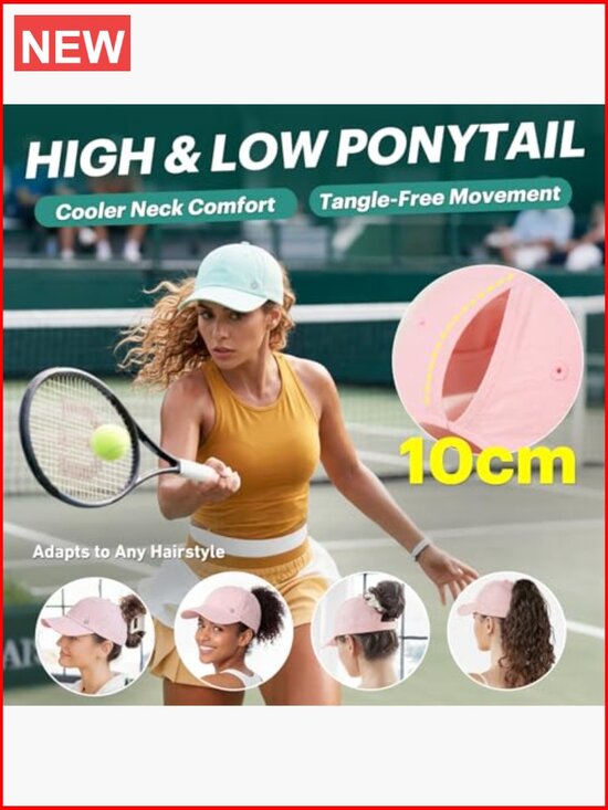 Cooling High Ponytail Breathable Sport Hat for Women Running Golf UPF 50+ main image 6